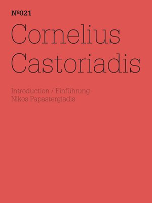 cover image of Cornelius Castoriadis